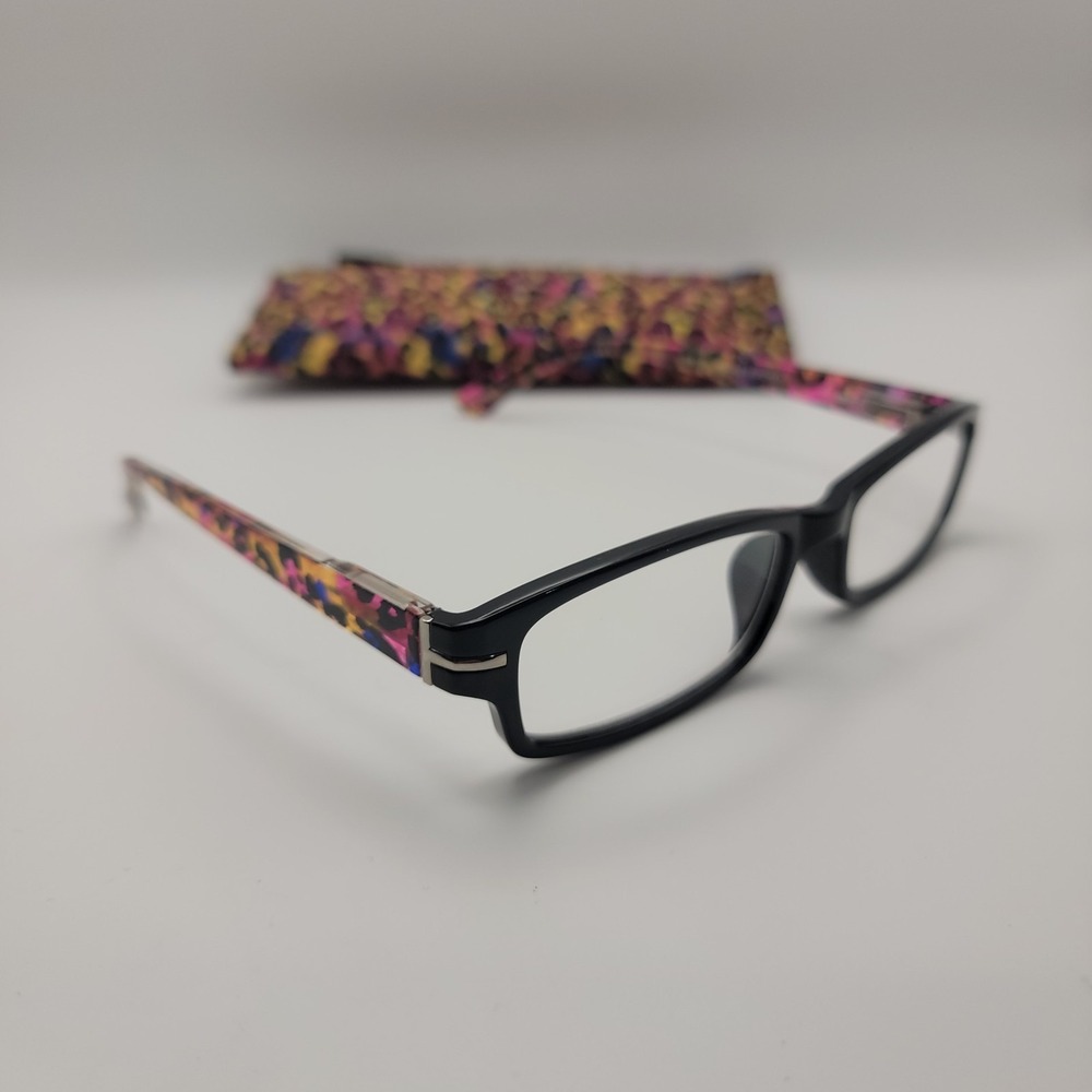 Sight Station Alexa‎ Reading Glasses +2.50 PLO715 Black Pink Leopard 58 PD